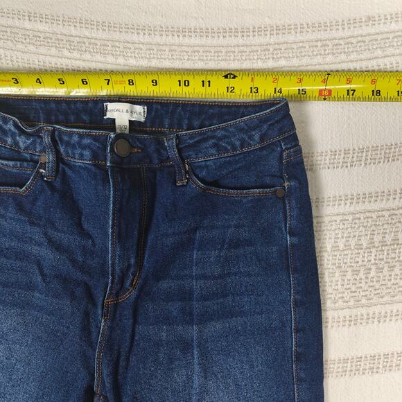 Kendall & Kylie High Rise Straight Leg Jeans Dark Wash Size 11/12 - Picture 3 of 10